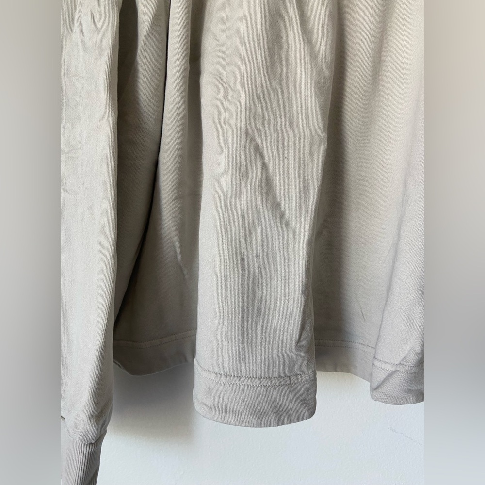 Old Navy SoComfy Terry Oversized Beige Hoodie Sweater Tunic Length - Picture 10 of 10